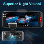 PERNIS AI 4K Dash Cam Front and Rear,STARVIS 2 Sensor,Free Card Included,5.8GHz WiFi Dual Dash Camera for Cars,Built-in GPS,G-Sensor,Night Vision,3.16" Screen,24H Parking Mode,Support 1T Max