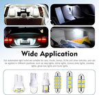 42PCS Interior Car Lights, LED Car Interior Bulb Kit Set, 194 DE3175 T10 31mm 41mm Bulbs, Replacement Lights for Dome, Map, License Plate, Door, Side Marker, Trunk Light