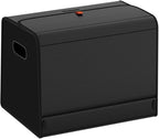 GMQ Car Trunk Organizer for SUV,Car Organizers and Storage with Collapsible Storage, Magnetic Lid Large Capacity for SUV, Truck, MPV (Carbon Black, M-15.8×13×12.5 IN)
