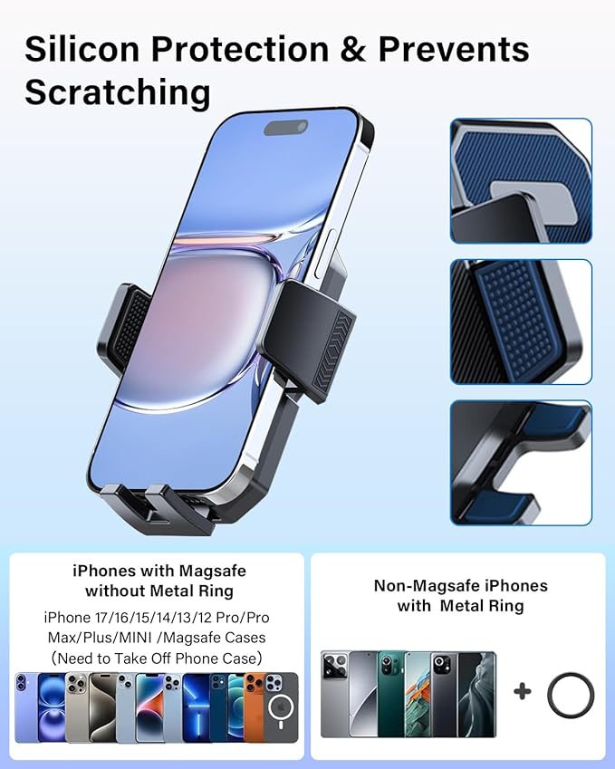 PZK Car Phone Mount for Chevrolet Chevy Trax 2024 2025 Accessories Accessories Custom Air Vent Chevy Car Phone Holder Auto Lock Hands Free 360° Rotation Cell Phone Automobile Phone Cradles