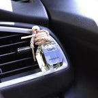 Llum Grapefruit Hanging Car Air Freshener – Luxury Automotive Perfume Diffuser 10ml (0.34 fl oz), Long-Lasting Fragrance, Alcohol-Free Non-Toxic Car Scent, Glass Bottle With Wood Cap & AC Vent Clip