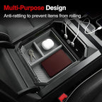 Center Console Organizer Tray Compatible with Tesla Cybertruck 2025 2026 2024,Armrest Storage Tray with USB Expansion Docks for Cybertruck Accessories