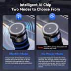 Electric Vacuum Suction Car Phone Holder, 360° Rotation Magnetic Phone Holder for Car Foldable Strong Suction Adjustable Car Phone Mount Stand for iPhone16/15/14/13/12(Not Charge Phone)