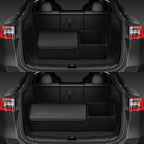 car organizers and storage for SUV,trunk organizer for sedan, leather foldable sleek box with lid,collapsible cargo bins, tool accessories containers,Collapsible Suede velvet (22 inch Covered)