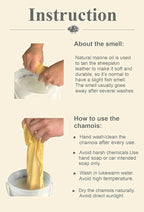 SHEEPSKIN ELITE Chamois Drying Cloth Car Drying Towel Real Leather Super Absorbent Fast Drying Natural Chamois Car Wash Cloth Accessory (2 SQ Each, 4 SQ FT in Total)