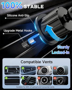 for MagSafe Car Mount Charger, 15W Fast Charging Magnetic Wireless Car Charger, 810° Vacuum Magnetic Phone Holder [120LBS Ultra Suction & 3000gf Magnet] Vent Dashboard Car Bracket for iPhone & Android