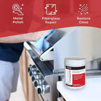 Shurhold Buff Magic Compound - Ultimate Restoration for Oxidation & Rust | Buffing & Polishing Pads for Metal & Gelcoat