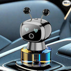 Robot Intelligent Aromatherapy Machine, Smart Cute Robot Car Air Freshener - Fine Spray/Fillable/Four-Gear Adjustment/Vibration Sensing/On-Off/Large Capacity Long-Lasting Fragrance/Gray-V2(Osmanthus)