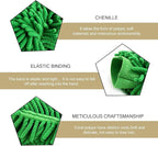 2 PCS Car Microfiber Wash Mitt, 5.51In X 9.05In Chenille, for Car Washing, Elastic Cuff Multi-Purpose Wash Mitt Cleaning Kit (Black)