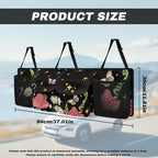 Butterfly Mushroom Car Backseat Trunk Organizer Daisy Stars Hanging Cargo Bag Multipurpose Trunk Storage Bag with 3 Adjustable Buckles