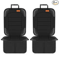 Siivton Car Seat Protector for Child Seat Cushion for Leather and Fabric Seats, 2 Mesh Pockets, Non-Slip Backing, Carseat Protectors for Vehicles, Baby, Pets (2 Pack)