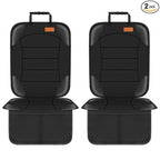 Siivton Car Seat Protector for Child Seat Cushion for Leather and Fabric Seats, 2 Mesh Pockets, Non-Slip Backing, Carseat Protectors for Vehicles, Baby, Pets (2 Pack)