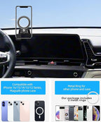 Car Phone Holder for Kia Sportage 2023 2024 2025 Accessories Apply to 12.3 Inch Touch Screen Fixed Clip Magnetic Cell Phone Mount Hands-Free 360 Degree Rotation