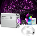VASTFIRE Starlight Headliner Kit - 800pcs 0.02in 9.8ft Fiber Optic Star Lights for Car with 16W RGBW, Twinkle & Music Sync, APP/Remote Control for Car Roof/Bedroom Ceiling