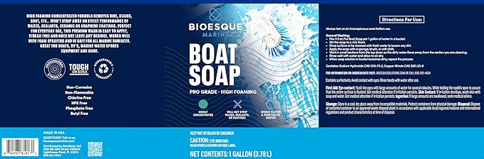 Bioesque Marine Pro Boat Soap, 1 Gallon (Pack of 1)