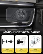 Scosche MagSafe Car Mount Vent, Phone Holders for Your Car with Strong Magnetic Hold and Secure Twist-Lock Vent Clip, Rotatable Car Phone Holder for iPhone 17 16 15 14, Includes Magnetic Ring, 2-Pack