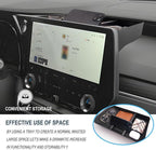 Fit 2025 2026 Lexus RX350/RX350h/RX500h Behind Screen Organizer 2023-2026 Lexus RX350 Accessories Dash Storage Tray Compatible with 2023 2024 2025 2026 Lexus RX(Only Fit Lexus RX 14-inch Screen)
