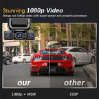 Nexvo Quadguard 360 Pro Dash Cam, 4k 4 Channel Dash Cam, 360° Dash Cam Front and Rear View 4 Channel Dash Camera, Built-in GPS, 8 Ir Night Vision, G-Sensor, 24h Parking Mode (X145-WIFI24H)