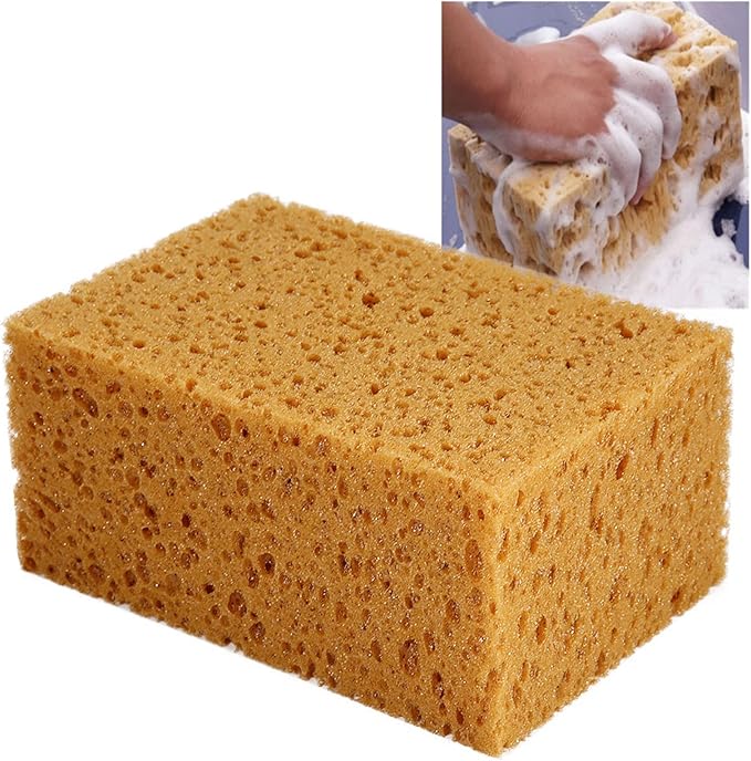 Car Wash Sponge Sponges for Cleaning Shape Handheld Nonslip Sponge Washing Cleaner Tool for Car Auto Motorcycle(Sell one)