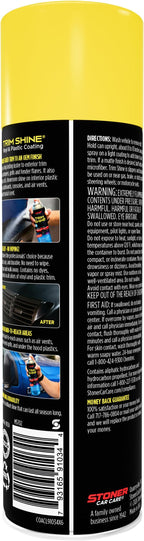 Stoner Car Care 91034-12PK Trim Shine – Black Trim and Plastic Restorer for Cars – Vinyl and Plastic Trim Protectant Coating for Interior and Exterior Use – Fast-Drying No Sling – 12 oz (Pack of 12)
