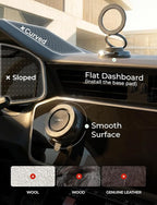 LISEN for Magsafe Car Mount [All Metal Super Strong Suction] 360 Adjustable Vacuum Magnetic Phone Holder for Car, Suction Cup Phone Mount for iPhone 17 Pro Max 16 15 14 13 12