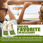 C Classy Hanging Car Air Freshener 2 Pack, Oceano Essential Oil Diffuser, Long-Lasting Fragrance, Cute Glass Bottle Car Accessories for Women & Men, Made in USA