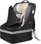 Padded Car Seat Travel Bag For Airplane: Backpack Car Seat Cover for Air Travel, Carseat Bag With Shoulder Strap for Infant Car Seats, Boosters & Carriers, Flying Accessories For Gate & Baggage Check