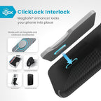 Speck Presidio 2 Grip iPhone 16 Pro Max Case - MagSafe and ClickLock - Slim Black/Slate Phone Case
