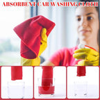 Nuenen 60 Pcs Microfiber Cleaning Cloths for Cars 16 x 16 Inch Ultra Absorbent Car Towels Drying Reusable Cleaning Supplies House Kitchen Window Microfiber Towel (Red)