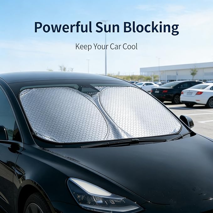 Graphene Car Sun Shade for Spyker C8 Spyder 2000-2009, Blocks UV Rays, Actively Dissipates Heat, Odorless and Easy to Fold Grey_L