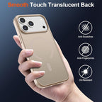 SUPFINE Magnetic for iPhone 17 Pro Max Case (Compatible with MagSafe)(Military Grade Drop Protection) Translucent Matte Shockproof with Anti-Fingerprint Phone Cover,Desert Gold