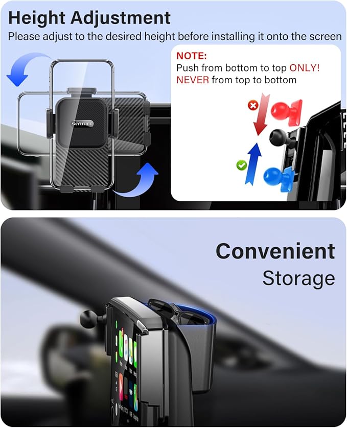 SKYLOTEC Car Phone Holder for Mazda CX-5 CX5 2021 2022 2023 2024 2025 Accessories 10.25-Inch Screen Fixed Clip, Automobile Cradles Phone Mount, Cell Phone Base Not Block Air Vent
