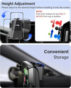 SKYLOTEC Car Phone Holder for Toyota C-HR CHR 2019 2020 2021 2022 Accessories 8-Inch Screen Fixed Clip, Automobile Cradles Phone Mount, Cell Phone Base Not Block Air Vent(Universal Holder)