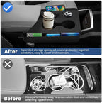 Autorder Silicone Center Console Organizer for 2025-2026 Chevy Chevrolet Equinox Accessories Anti Scratch Protective Pad Cover Storage Box Silicone Shift Panel Trim Cover(Not for Equinox EV)