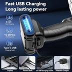 Sonashi 2-in-1 Car Vacuum Cleaner & Tire Inflator - High Power Portable Vacuum with Digital Tire Pressure Gauge, LED Light, Multifunctional Nozzle for Car Interior Cleaning & Emergency Tire Inflation