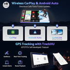 S8 Gen2 9inch 4G+32G Android Double Din Car Stereo, Built-in 4G, Wireless CarPlay & Android Auto, Dual Bluetooth, ChatGPT AI, GPS Tracking, VSV(Virtual Surround-View) Parking, S8G2094MS
