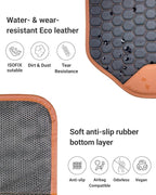 Owleys Set Seat Back Organizer & Car Seat Protector Hexy Waterproof & Non-Slip Protector for Child Car Cushion for Leather and Fabric Seats (Hexy 2pcs)