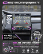 【SOOEMAKA】 Single Din Touchscreen Radio with Wireless Carplay&Android Auto,7 inch QLED Motorized Flip Out Car Stereo Upgrade PD/QC 3.0 Type-C Fast Charging/Dual WiFi/Bluetooth 5.1/AM/FM/DSP (Flip)