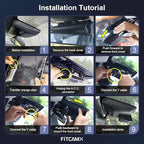 Fitcamx 4K Dash Cam Suitable for Toyota Corolla 2023-2026 Sedan Hybrid Hatchback, OEM Factory Look, 2160P UHD Video, Built-in WiFi & APP, Loop Recording, G-Sensor, Easy to Install, 64GB Card