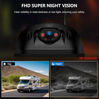 Wireless RV Backup Camera System for Furrion Pre-Wired RVs Truck Trailer, FHD 1080P 7" Touchscreen IPS Monitor & Rear View Camera, Loop Recording Night Vision IP69 Waterproof Plug & Play F7