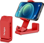 Perilogics Airplane Phone Holder Mount Universal in Flight Hands Free Viewing with Multi-Directional Dual 360 Degree Rotation (Coral)