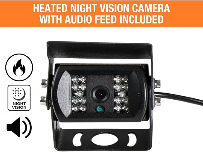 Buyers Products 8883040 Rearview Backup Camera System W/Night Vision, 7" 4 View Monitor & Remote Control, Backup Camera for Trucks, RVs, Trailers, Vans, Reverse Camera For Trucks