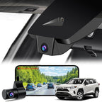 Front 4K & Rear 1080P Dash Cam for Toyota RAV4 2022 2023 2024 2025 2026 LE Limited SE Adventure XLE Premium XSE (Model B) with Vent Hole, OEM Look, WiFi&APP, G-Sensor, Loop Recording, 128GB Card