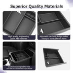 LUWU Center Console Organizer Tray Compatible with 2020-2025 2026 Kia Telluride/2010-2021 2022 2023 2024 Toyota 4Runner Accessories Armrest Console Organizer Armrest Organizer Insert Tray Black