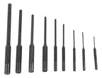Wheeler Roll Pin Punch Set with 9 Steel Punches, Labeled Rollup Storage Bag for Firearm Maintenance and Gunsmithing