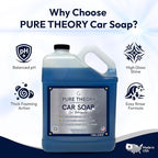 Car Whisperer – Premium Car Wash Soap 128 fl oz | High-Foam, pH-Balanced Formula | Streak-Free Shine | Protects Wax and Coatings | Safe for All Finishes | MADE IN USA