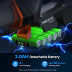 THINKWORK 20V Car Vacuum & Air Inflator, Dual Function High Power Handheld Cordless Vacuum with 18000pa Suction Power for Car Cleaning, Household Dust Removal, Inflation