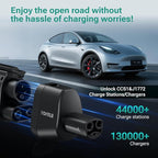Yomile CCS1 and J1772 to Tesla Adapter for Tesla Model 3/S/X/Y/Cybertruck, 250kW SuperFast Charging Adapter for Level 1 2 3 Charging Station with CCS1 DC & J1772 AC Plug