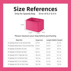 DGAZ Silk Purse Organizer Insert Fits LV Speedy 16/20/25/30/35/40/45 bags，Silky Smooth Bag Organizer，Luxury Handbag & Tote Shaper(Rose pourpre,SP45)