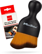 Maxshine Small Universal Ultra Soft Handled Brush – Super Soft Bristles – Professional Detailing Brush for Interior, Exterior, Leather Seats, Engine Bay & Wheels – Premium Car Care Tool